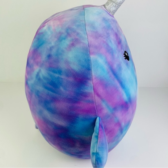 SOLD Squishmallow Hallie The Narwhal 12” Pink & Blue Tie Dye 2021 Retired NWT - Picture 7 of 10